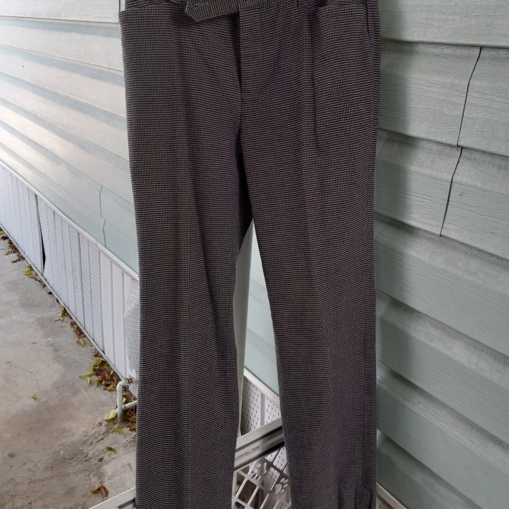 Black with white checkered pants by Ralph Lauren